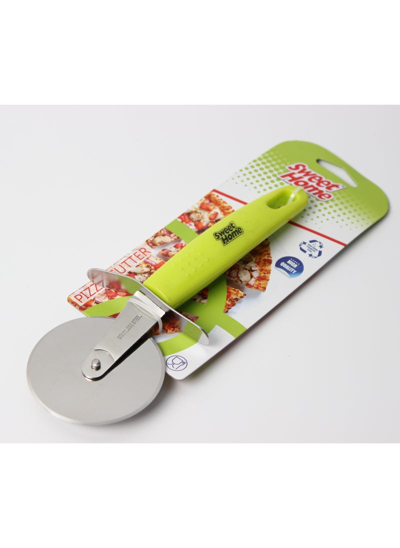 Sweet Home Premium Pizza Cutter - Food Grade Material Smooth Rotating Pizza Slicer Cutter Wheel Stainless Steel Pizza Cutter Wheel - with Non Slip Ergonomic Handle  - Image 2
