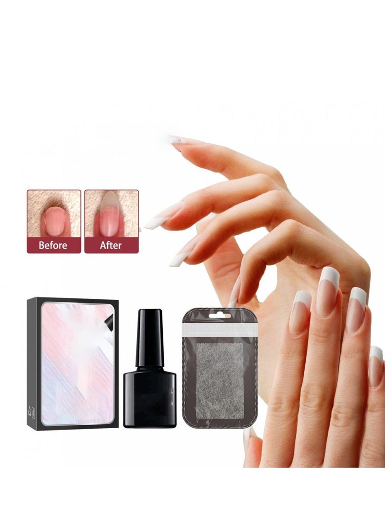 Excefore Nail Extension Kit Magical Silk Extension Gel with Fiberglass Nail Wrap Form Quickly & Easily Extension Repair Natural Look Nail Art, Complete Nail Art Solution - Image 2