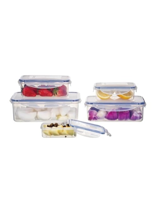Westinghouse Rectangular Food Storage Box Set | 5 Sizes: 0.24L, 0.5L, 1.0L, 1.5L, 2.5L | Leak-Proof Lids | Stackable & Space-Saving - Image 2