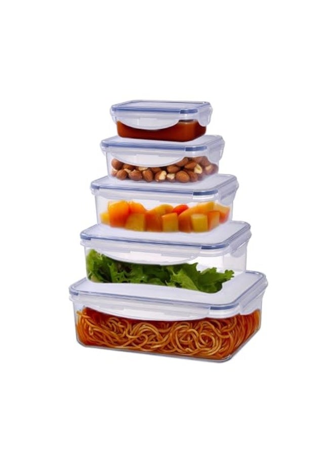 Westinghouse Rectangular Food Storage Box Set | 5 Sizes: 0.24L, 0.5L, 1.0L, 1.5L, 2.5L | Leak-Proof Lids | Stackable & Space-Saving - Image 1