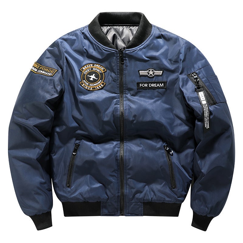 Military Outdoor Men'S Double-Sided Flying Suit Cotton-Padded Aviator Jacket Thickened Large Size 9987A - Image 4
