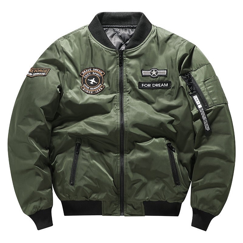 Military Outdoor Men'S Double-Sided Flying Suit Cotton-Padded Aviator Jacket Thickened Large Size 9987A - Image 3