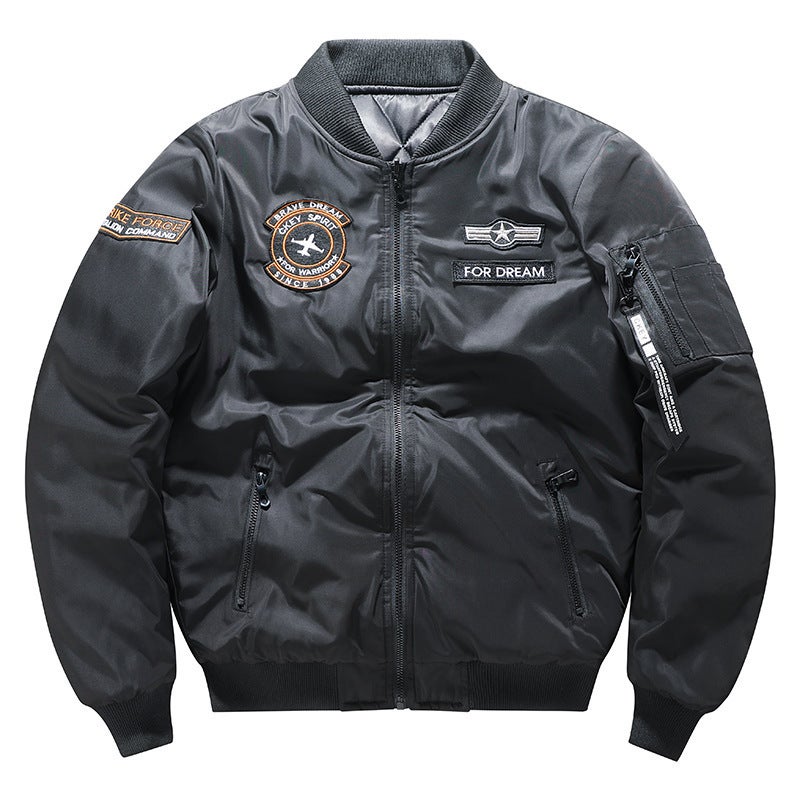 Military Outdoor Men'S Double-Sided Flying Suit Cotton-Padded Aviator Jacket Thickened Large Size 9987A - Image 2