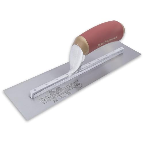 MARSHALLTOWN PermaShape Finishing Trowel, 12 x 3 Inch Broken-In High Carbon Steel Concrete Tool, Made in the USA, PB56D - Image 3