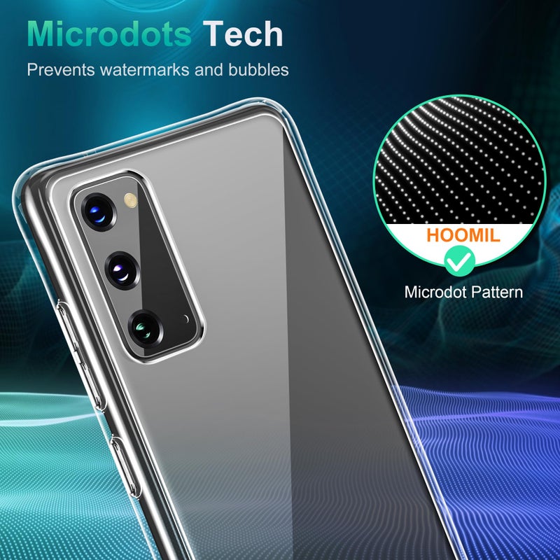 HOOMIL Case for Samsung Galaxy S20 6.2-Inch, Non-Yellowing, Drop Protection, Anti-Scratch Transparent Hard Back Phone Cover - Crystal Clear - Image 3