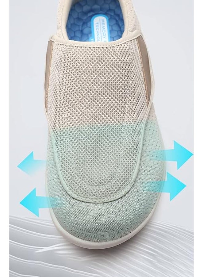 youyun Unisex diabetic shoes with Velcro adjustable shoes for fatter and wider swollen feet non-slip walking shoes - Image 4