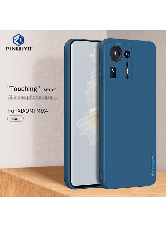 بين دبليو يو واي او جراب لهاتف Xiaomi Mix 4 Touching Series مصنوع من السيليكون السائل TPU ومقاوم للصدمات - Image 3