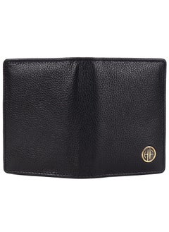 HAMMONDS FLYCATCHER HAMMONDS FLYCATCHER Genuine Leather Card Holder for Men, Credit Card Holder, Slim Bi-Fold RFID Protected Credit Card Wallet for Men with 4 Card Slot (Fits Upto 8 Cards), Metal Snap Button - Black  - Image 5