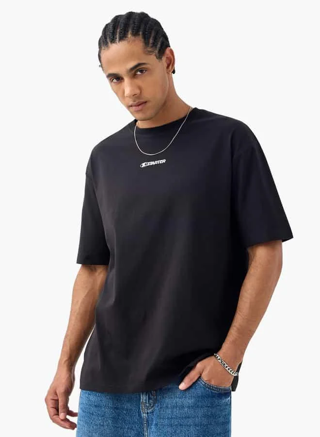 STARTER Starter Logo Print T-shirt with Short Sleeves
