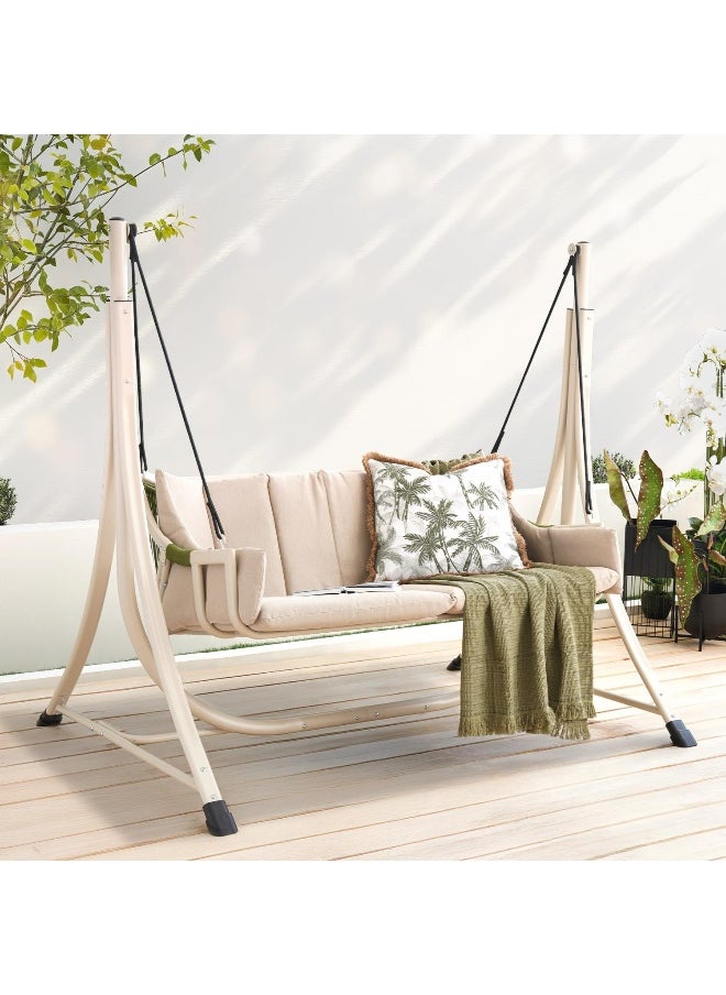 Pan Home Venesia 2 Seater Swing - Grey & Green  - Image 3
