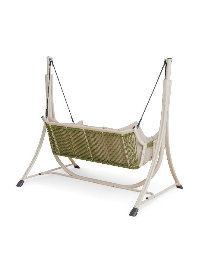 Pan Home Venesia 2 Seater Swing - Grey & Green  - Image 5