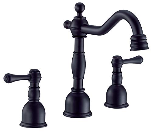 Gerber Opulence TwoHandle Widespread Bathroom Faucet Black Finish 12 GPM WaterSense Certified - Image 3