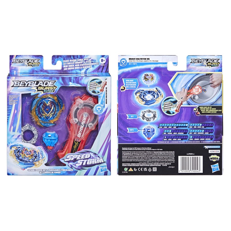 BeyBlade Bey Blade Burst Surge Speedstorm Spark Power Set - Battle Game Set with Sparking Launcher and Right-Spin Battling Top Toy, Red - Image 4