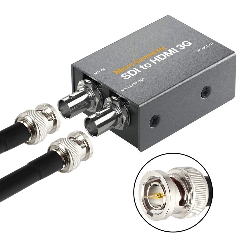 XRDS -RF 6FT SDI Cable - 75 Ohm RG59 BNC Male Cable for 4K 1080P 3G/6G HD SDI Camera Monitor Video Recorder SDI to HDMI Converter Splitter Security Camera - Image 5
