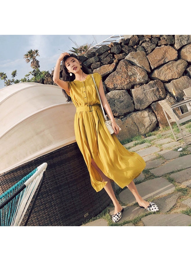 Women's Chiffon Dress, Casual  Summer Long Skirts Over The Knees - Image 1