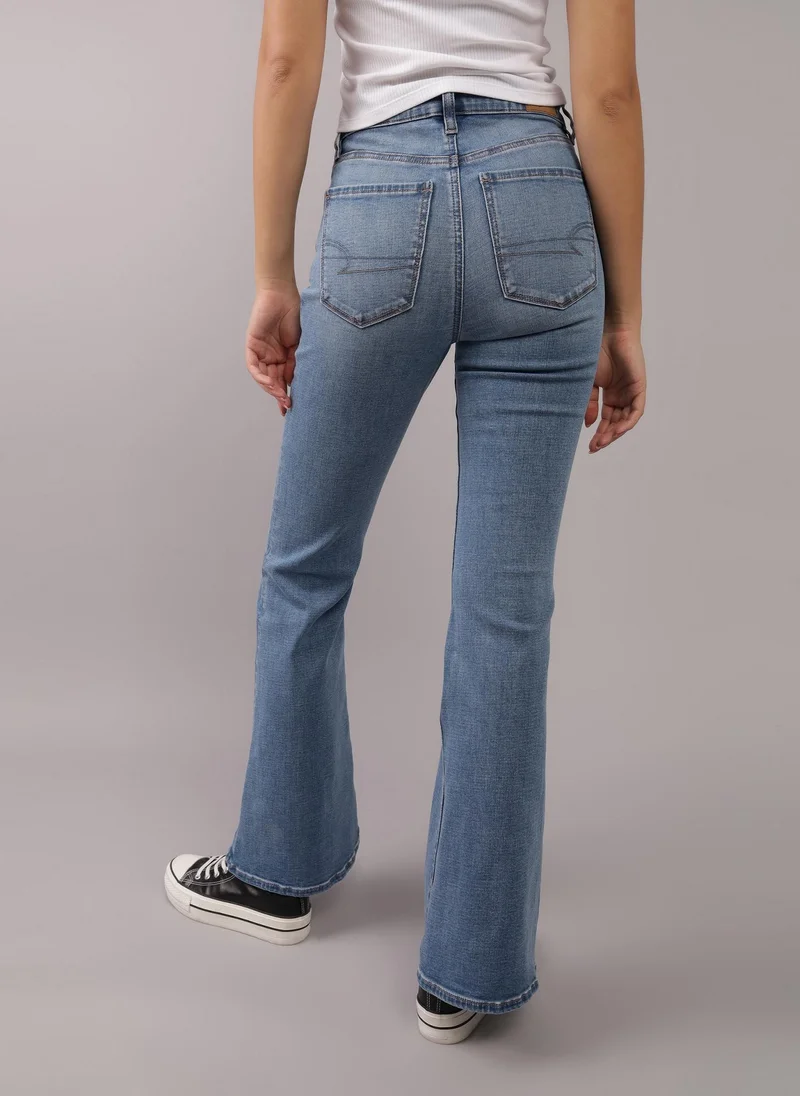 امريكان ايجل AE Next Level Super High-Waisted Flare Jean