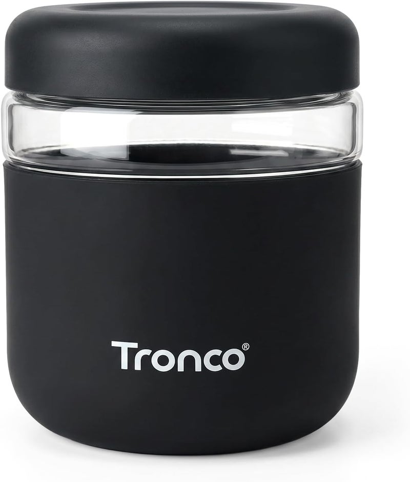 tronco 32 oz Glass Food Storage & Lunch Bowl Containers with Airtight Lids | Leakproof Meal Prep Container with Silicone Sleeve, Microwave & Dishwasher Safe, Soup & Stew, Office Lunch, BPA-Free, 1 Pack - Image 1