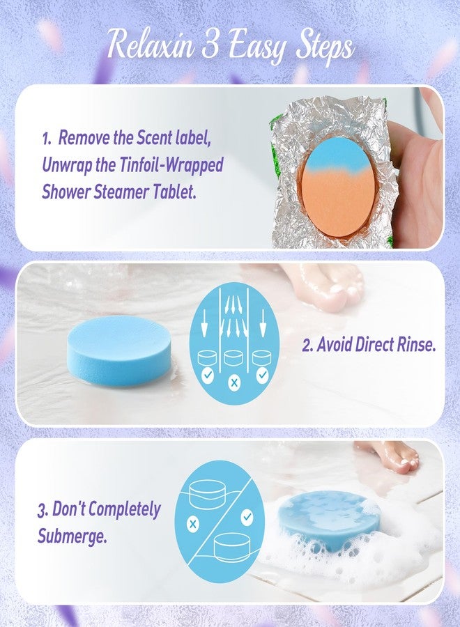 HiHas 12pcs Aromatherapy Shower Steamers - Relaxation Birthday Christmas Set for Women and Men, Shower Bombs Tablets for Stress Relief and Self Care, Luxury Home Spa - Image 5