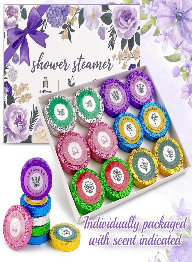 HiHas 12pcs Aromatherapy Shower Steamers - Relaxation Birthday Christmas Set for Women and Men, Shower Bombs Tablets for Stress Relief and Self Care, Luxury Home Spa - Image 4