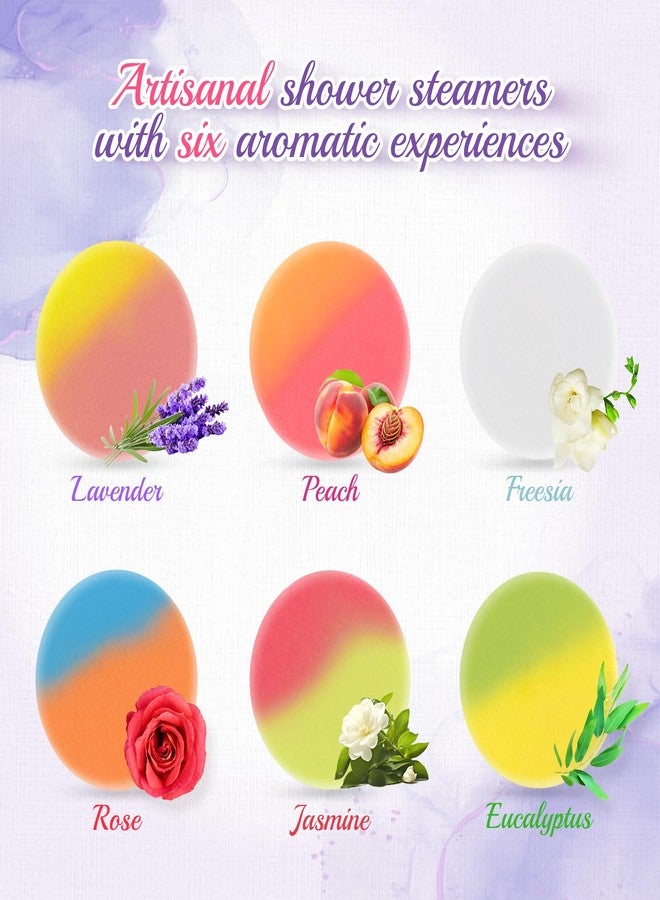 HiHas 12pcs Aromatherapy Shower Steamers - Relaxation Birthday Christmas Set for Women and Men, Shower Bombs Tablets for Stress Relief and Self Care, Luxury Home Spa - Image 2