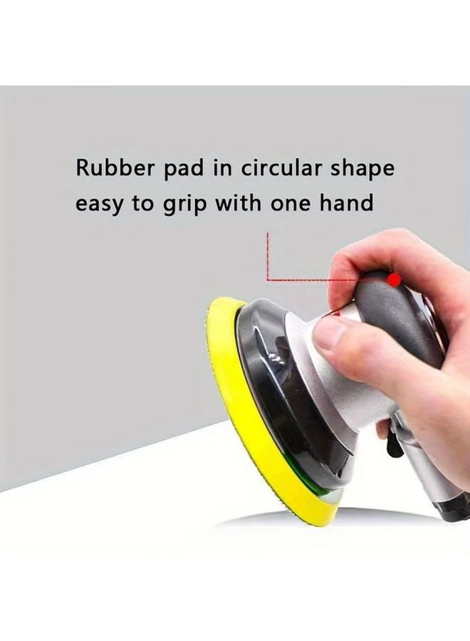 5 Inch Pneumatic Orbital Sander with Ergonomic Rubber Grip for Auto Detailing - Image 3