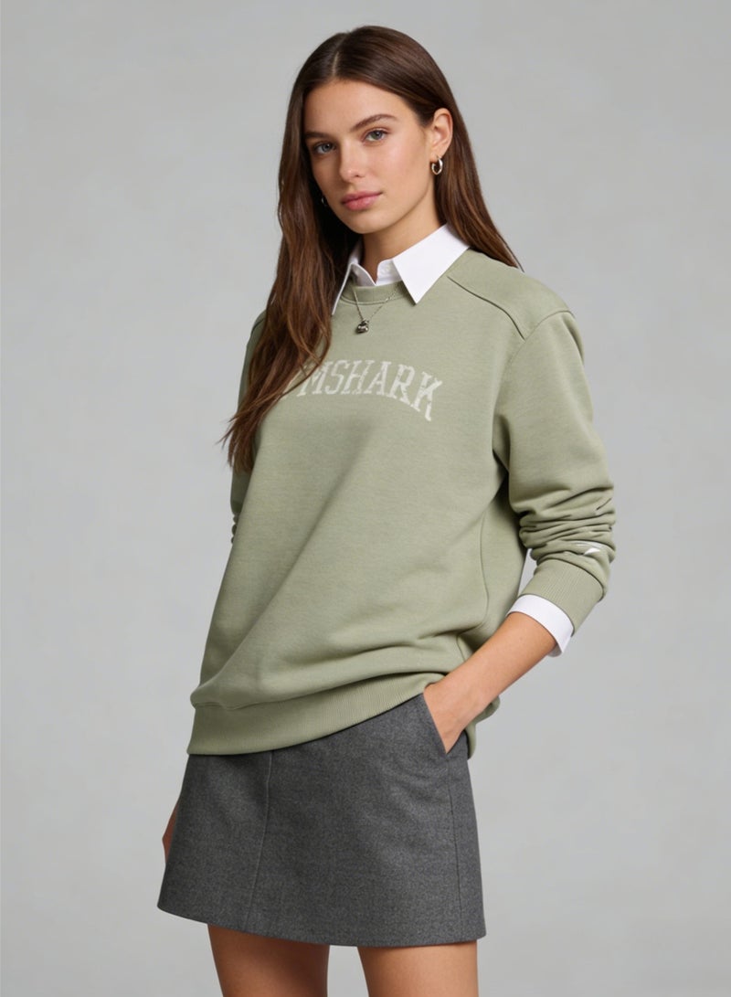 جيمشارك Gymshark Unisex Vintage Logo Crewneck Sweatshirt - Soft Cotton Blend Pullover with Retro Graphic for Casual & Athleisure Wear - Image 4