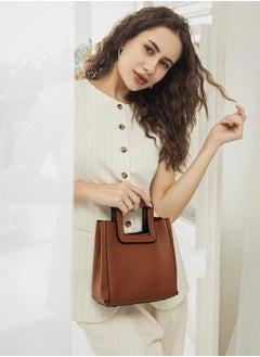 Haute Sauce Solid Zip Lock Regular Vegan Leather Hand Bag For Women  - Image 3