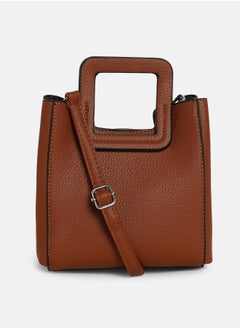 Haute Sauce Solid Zip Lock Regular Vegan Leather Hand Bag For Women  - Image 4