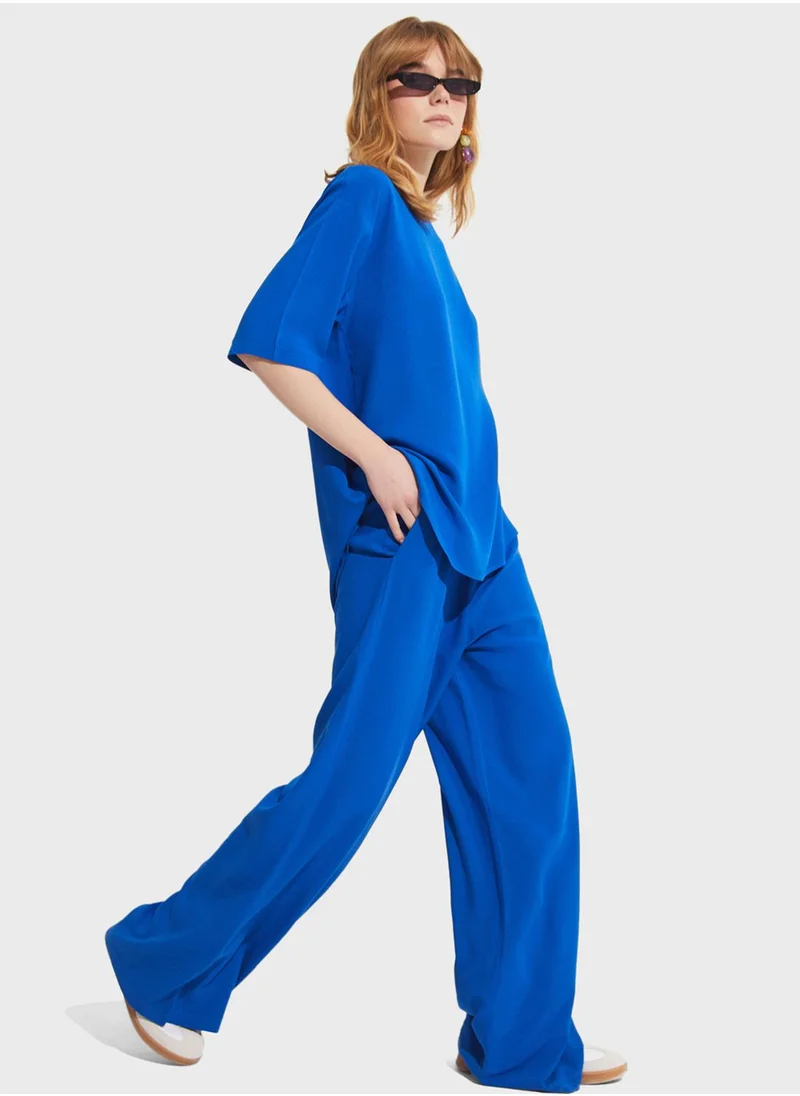 JUNE Blouse Trousers Viscose Set