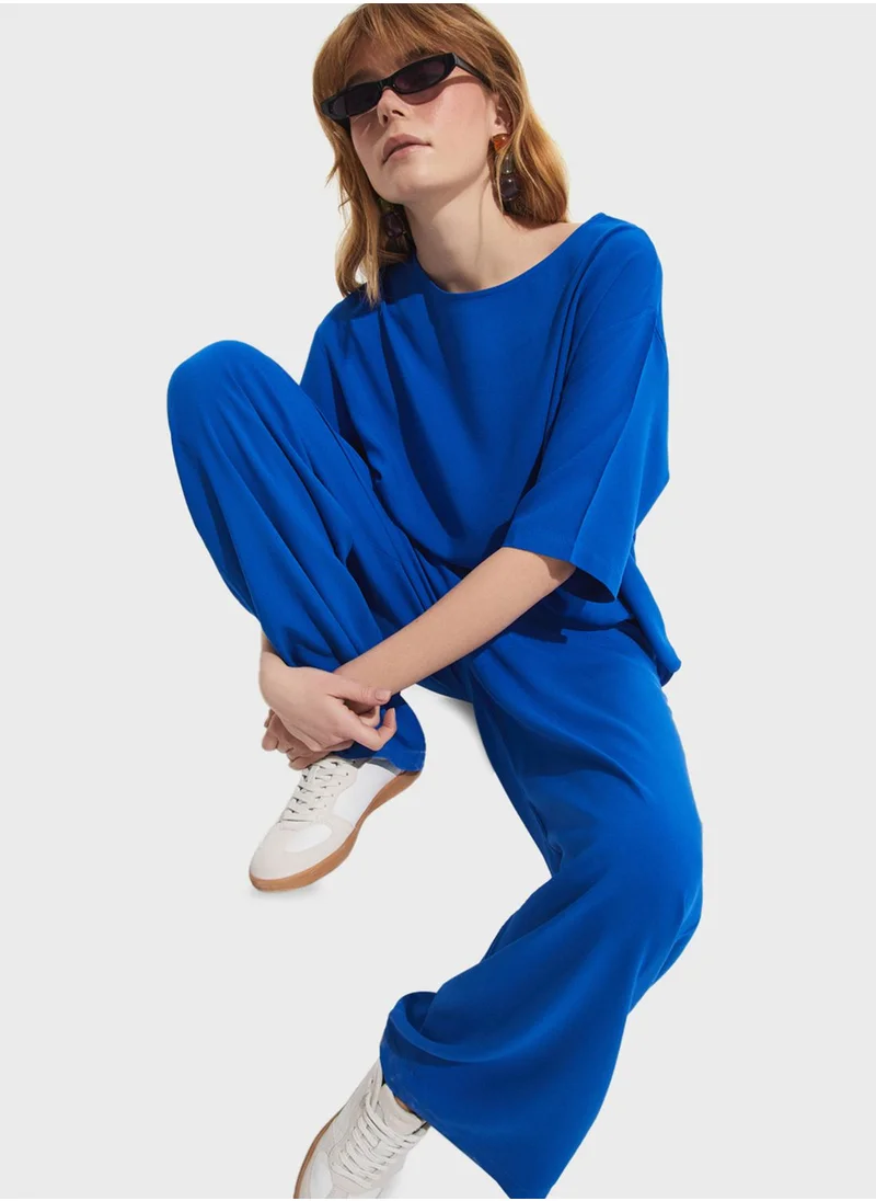 JUNE Blouse Trousers Viscose Set