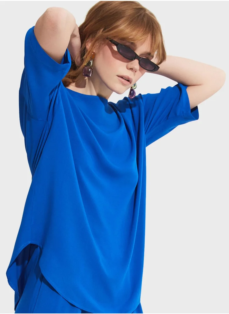 JUNE Blouse Trousers Viscose Set