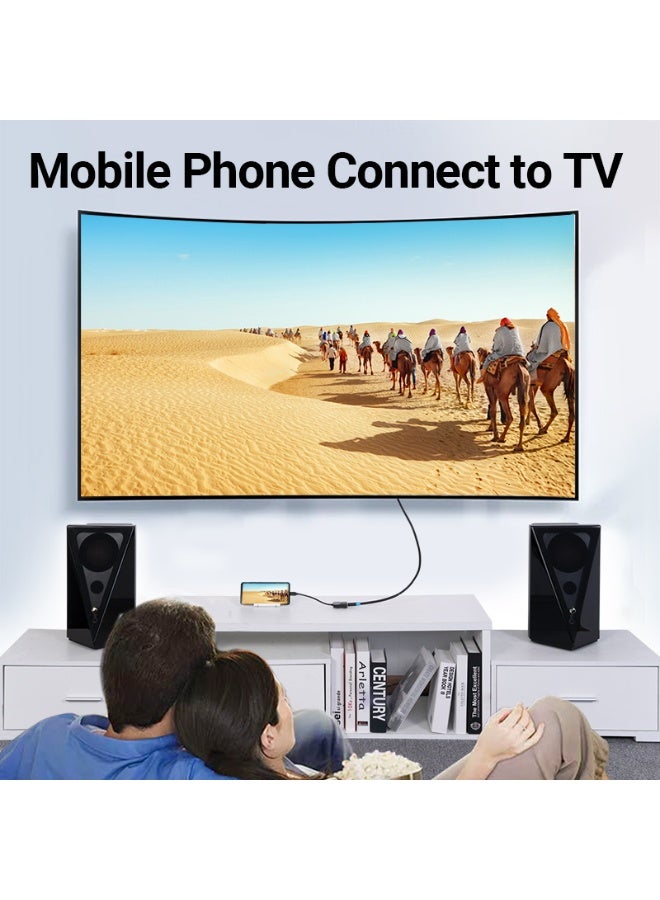 VENTION Type-C to HDMI Adapter 0.15M Black ABS Type Model # TDCBB - Image 3