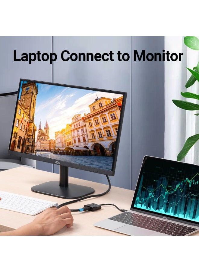 VENTION Type-C to HDMI Adapter 0.15M Black ABS Type Model # TDCBB - Image 4