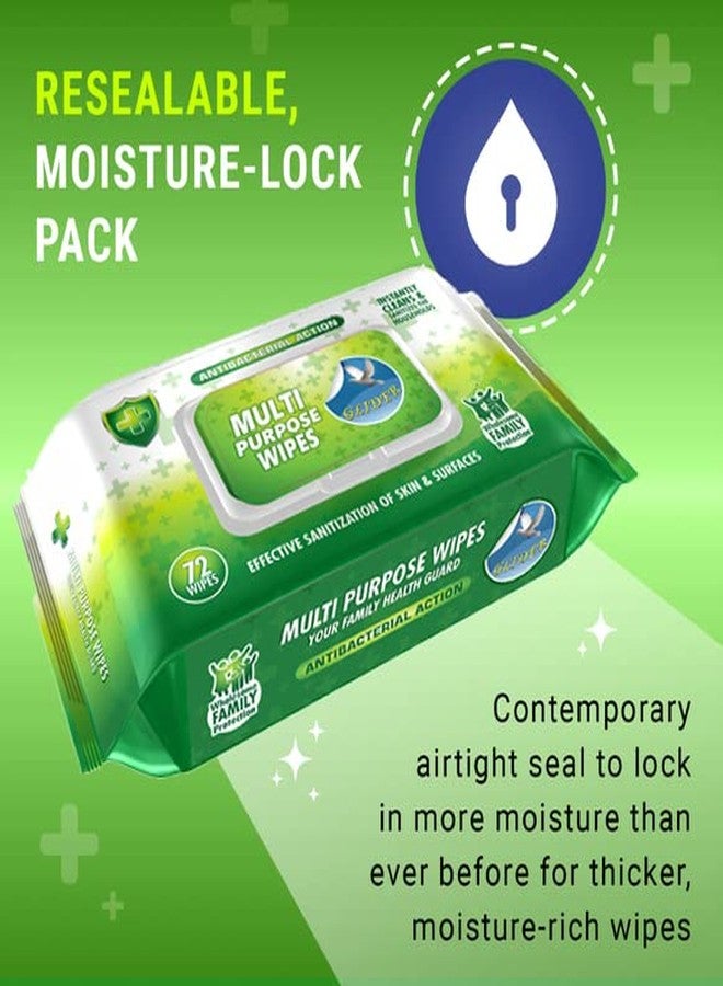 Glider Multipurpose Skin and Surface Wipes with Flip-top (Pack of 2 (144 Wipes)) - Image 3