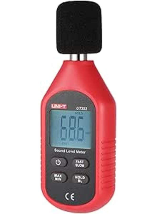 UNI-T Sound Level Meter, UT353 Mini LCD Display Digital Sound Level Meter Noise Measuring Instrument Decibel Monitoring Tester 30-130dB