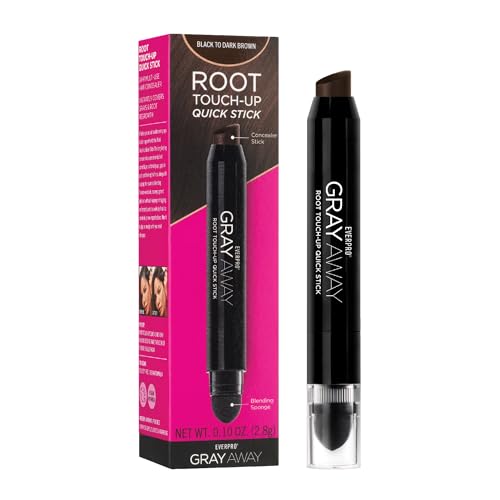 EVERPRO Gray Away Root Touchup Quick Stick BlackDark Brown 01 Oz