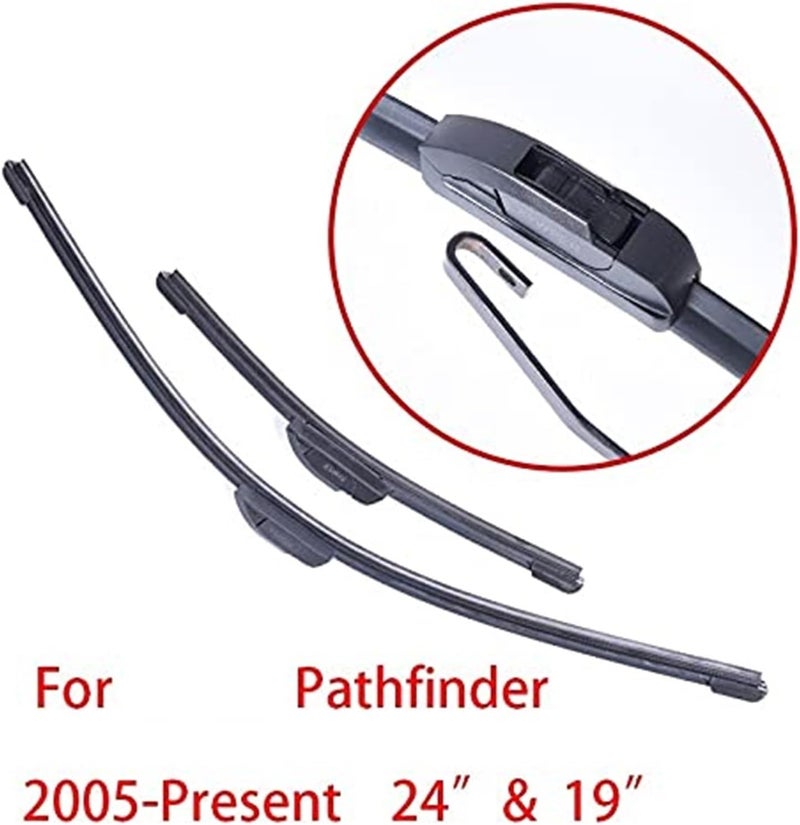 DEMULAX Windshield Wiper Blades for Nissan Pathfinder - Image 2