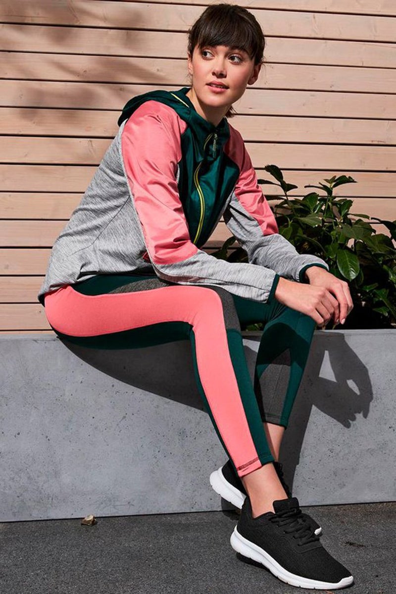 Tchibo Women Sportswear Fit Training Tights, Green - Image 1