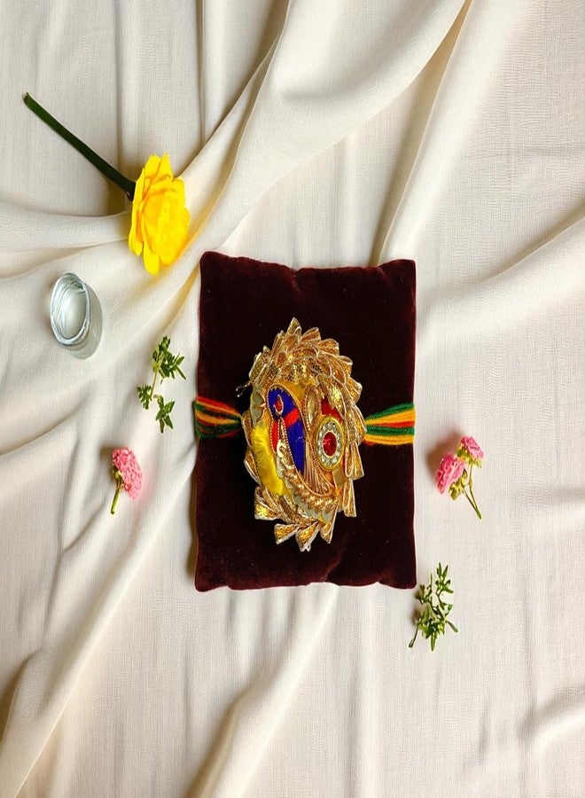 Evisha إيفيشا فلدي باتي زهور راخي للأخ بهاي | راخي لبهية كيدز | Combo-164 | الكبار لوما راكي مع سوار رولي شوال - Image 4