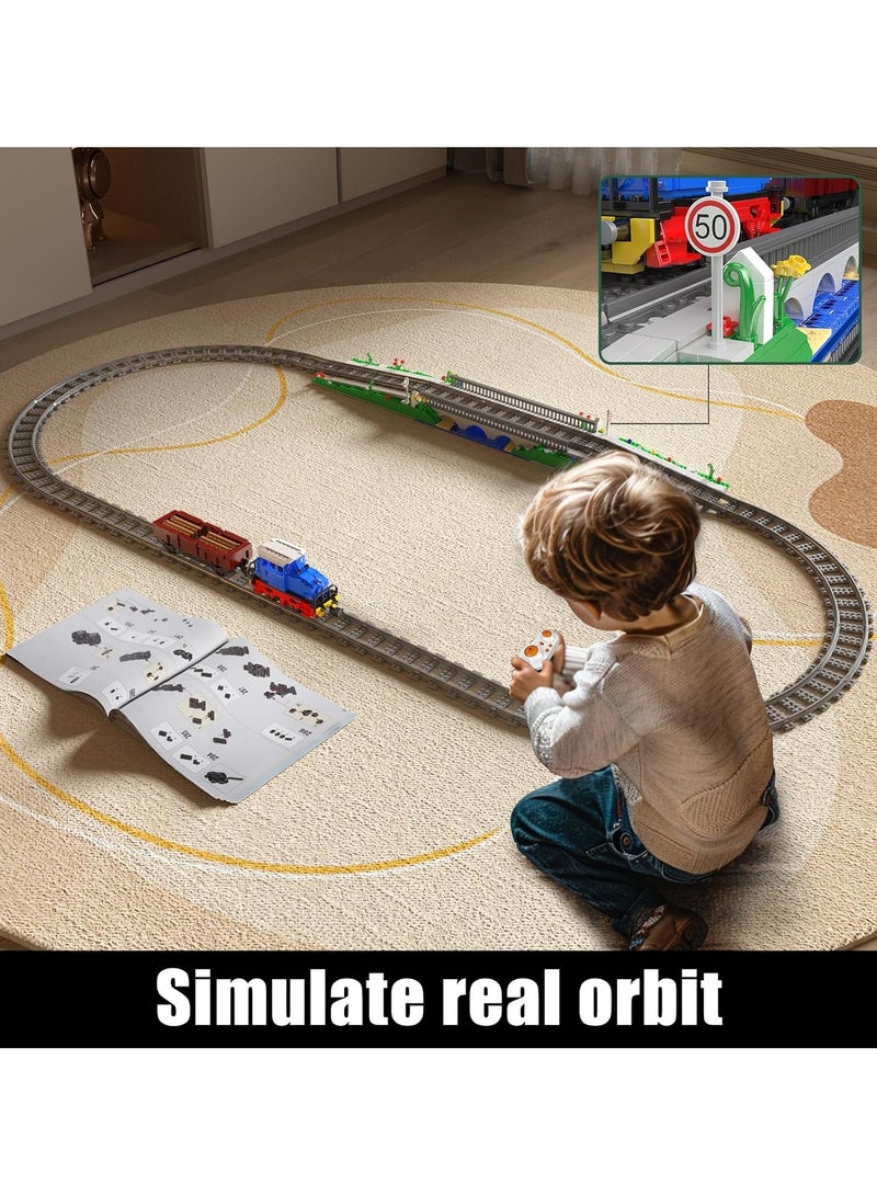 mould king Train Toy ,Steam Locomotive Building Sets, Building Train for Kids who Love  Model Train,Car track toys，building blocks for kids,Children's toys、 girls and adultsBirthday、 Children's Day、 New Year gifts (1117 PCS)  - Image 4