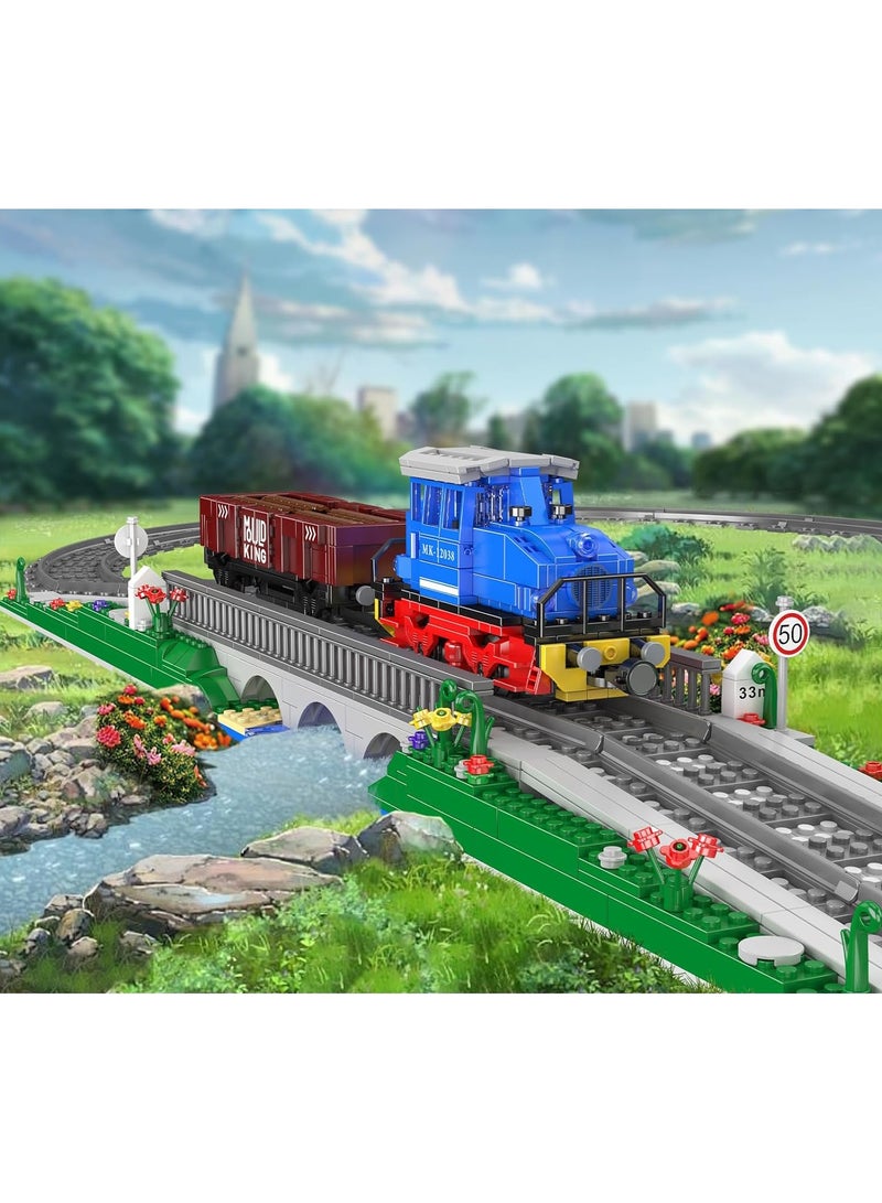 mould king Train Toy ,Steam Locomotive Building Sets, Building Train for Kids who Love  Model Train,Car track toys，building blocks for kids,Children's toys、 girls and adultsBirthday、 Children's Day、 New Year gifts (1117 PCS) - Image 1