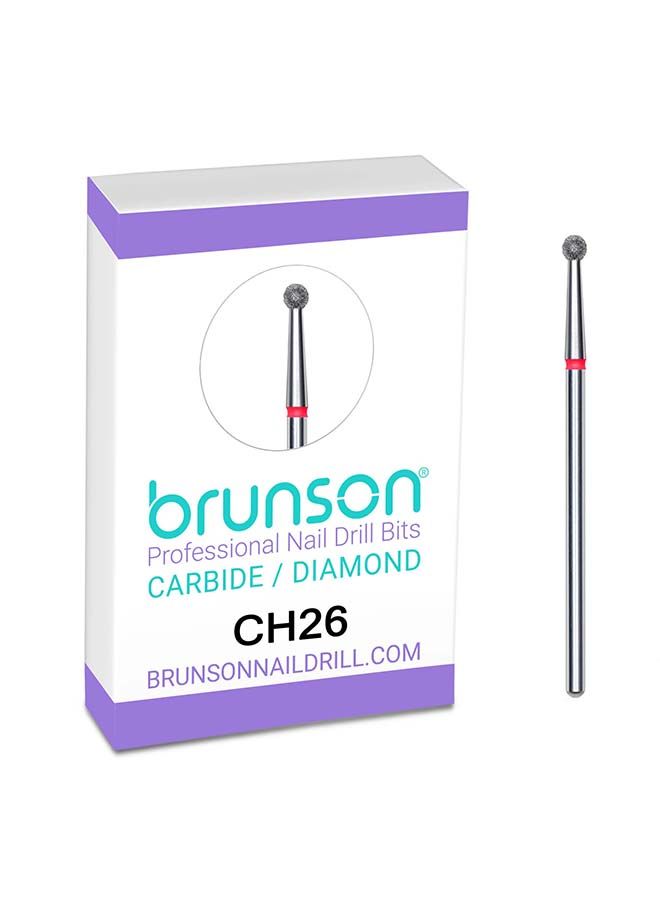 brunson Nail Drill Bits Diamond Cuticle Remover Nail Bits CH26 - Image 1