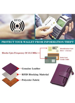 Small Women Wallet Genuine Leather Rfid Blocking Bifold Zipper Pocket Card Holder With Id Window - pzsku/Z234473EA3112CB595D0AZ/45/_/1735817451/38704f19-acad-4419-ac83-42d88c43735c