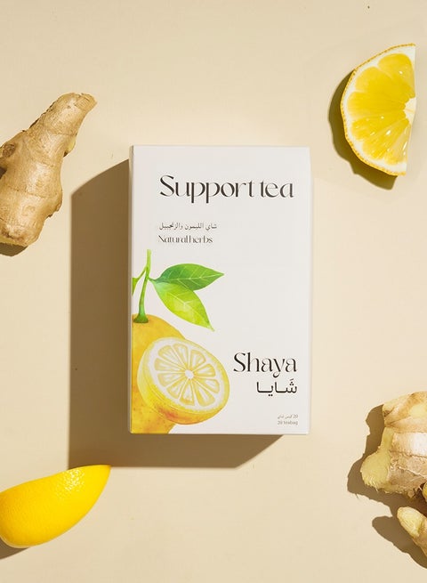 Lemon & Ginger Tea 100% Natural, 20 Bags