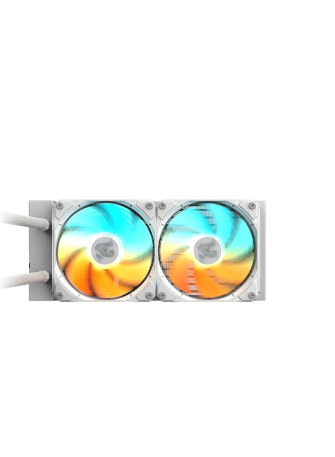 GIGABYTE GAMING 240 ICE Liquid CPU Cooler GP GIGABYTE GME240I 2 FAN -WHITE - Image 2