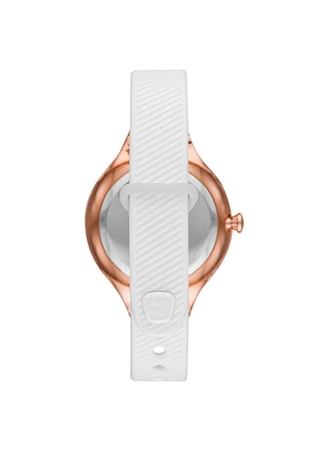 بوما Contour Polyurethane Analog Wrist Watch for Women PU P1018-36mm-White