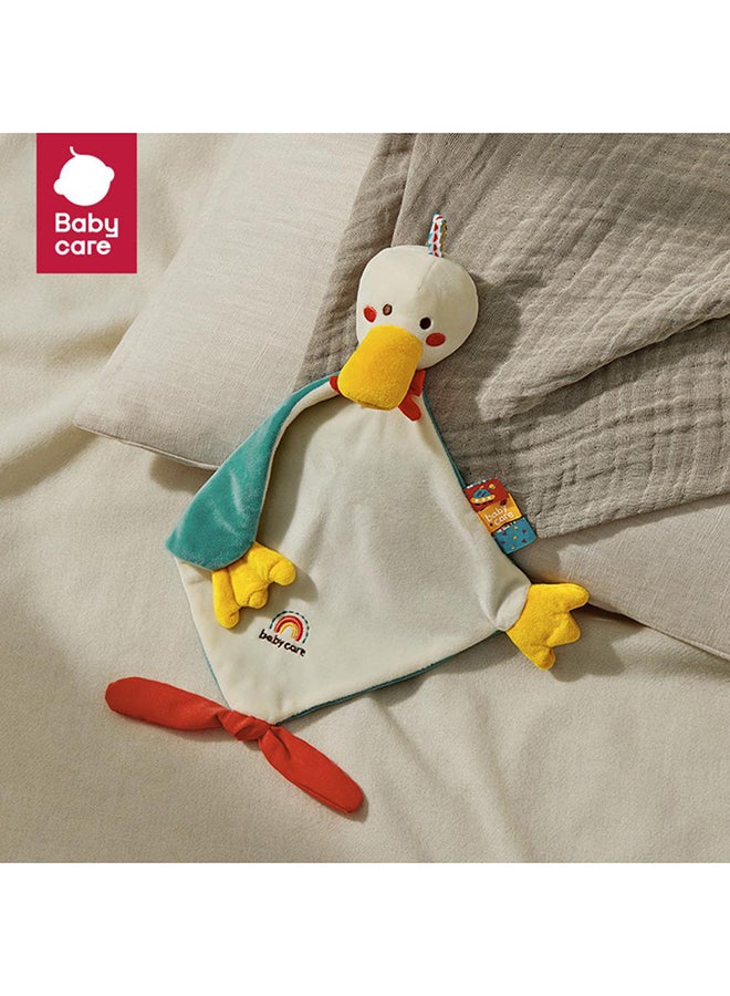 بيبي كير - بطانية أمان للأطفال، تصميم بطة كاكادا - ناعمة ومريحة، خالية من مادة BPA، مضادة للحساسية، آمنة للأطفال الرضع، خفيفة الوزن، لعبة مريحة وناعمة، مساعدة على النوم، لطيفة على بشرة الطفل، سهلة الإمساك، قابلة للغسل في الغسالة، قماش غير سام، مثالية لوقت القيلولة، ضرورية لحديثي الولادة، مناسبة للسفر - Image 2