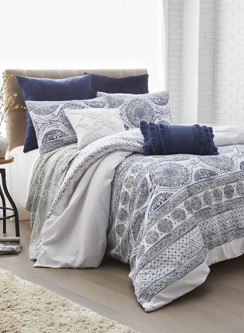 Peri Home Matelasse Medallion Duvet King Cover 220X230Cm