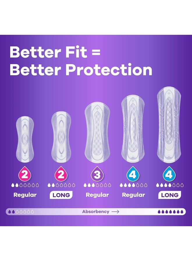 Always Discreet Adult Incontinence & Postpartum Liners for Women, Size 2, Very Light Absorbency, Regular Length, 120 Count (Packaging May Vary) - Image 4
