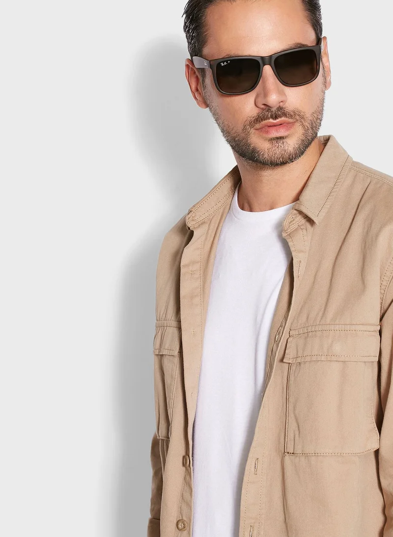 Ray-Ban 0RB4165 Justin Square Sunglasses